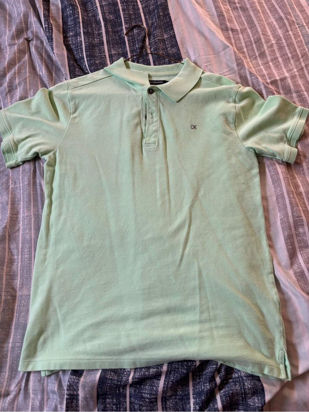 Calvin Klein Light Mint Green Polo Shirt